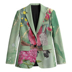 Australia Galah Birds Couple Christmas Blazer Mint Glaze