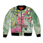Australia Galah Birds Couple Christmas Bomber Jacket Mint Glaze