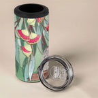 Australia Galah Birds Couple Christmas 4 in 1 Can Cooler Tumbler Mint Glaze