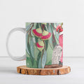 Australia Galah Birds Couple Christmas Ceramic Mug Mint Glaze