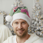 Australia Galah Birds Couple Christmas Santa Hat Mint Glaze