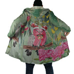 Australia Galah Birds Couple Christmas Cloak Mint Glaze
