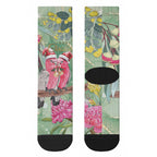 Australia Galah Birds Couple Christmas Crew Socks Mint Glaze