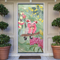 Australia Galah Birds Couple Christmas Door Cover Mint Glaze