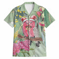 Australia Galah Birds Couple Christmas Hawaiian Shirt Mint Glaze