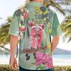 Australia Galah Birds Couple Christmas Hawaiian Shirt Mint Glaze