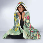 Australia Galah Birds Couple Christmas Hooded Blanket Mint Glaze