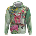 Australia Galah Birds Couple Christmas Hoodie Mint Glaze