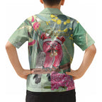 Australia Galah Birds Couple Christmas Kid Hawaiian Shirt Mint Glaze