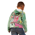 Australia Galah Birds Couple Christmas Kid Hoodie Mint Glaze