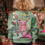 Australia Galah Birds Couple Christmas Kid Ugly Christmas Sweater Mint Glaze