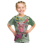 Australia Galah Birds Couple Christmas Kid T Shirt Mint Glaze