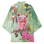 Australia Galah Birds Couple Christmas Kimono Mint Glaze