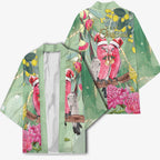 Australia Galah Birds Couple Christmas Kimono Mint Glaze