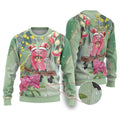 Australia Galah Birds Couple Christmas Ugly Christmas Sweater Mint Glaze