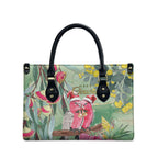 Australia Galah Birds Couple Christmas Leather Bag Mint Glaze