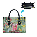 Australia Galah Birds Couple Christmas Leather Bag Mint Glaze