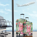 Australia Galah Birds Couple Christmas Luggage Cover Mint Glaze