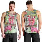 Australia Galah Birds Couple Christmas Men Tank Top Mint Glaze