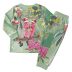 Australia Galah Birds Couple Christmas Pajama Set Mint Glaze