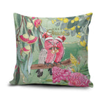 Australia Galah Birds Couple Christmas Pillow Cover Mint Glaze