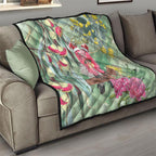 Australia Galah Birds Couple Christmas Quilt Mint Glaze
