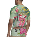 Australia Galah Birds Couple Christmas Rugby Jersey Mint Glaze