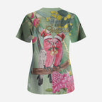 Australia Galah Birds Couple Christmas Scrub Top Mint Glaze