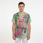 Australia Galah Birds Couple Christmas Scrub Top Mint Glaze