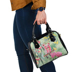 Australia Galah Birds Couple Christmas Shoulder Handbag Mint Glaze