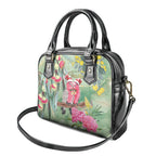 Australia Galah Birds Couple Christmas Shoulder Handbag Mint Glaze