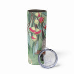 Australia Galah Birds Couple Christmas Skinny Tumbler Mint Glaze