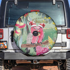 Australia Galah Birds Couple Christmas Spare Tire Cover Mint Glaze