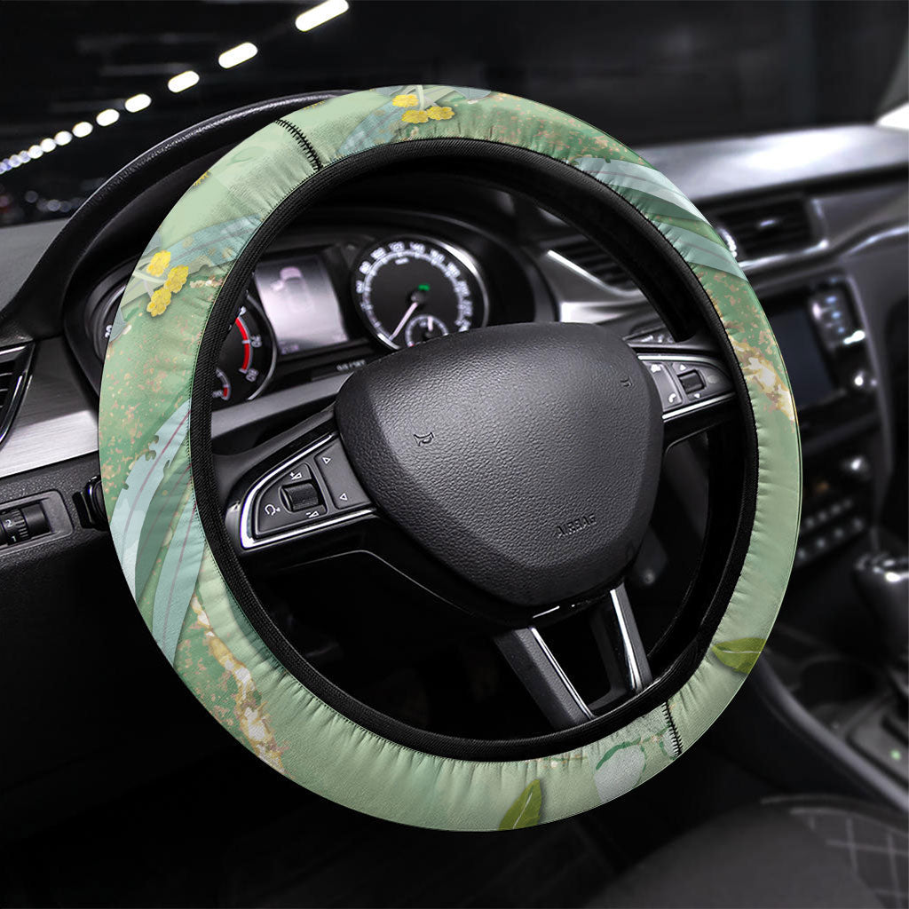 Australia Galah Birds Couple Christmas Steering Wheel Cover Mint Glaze