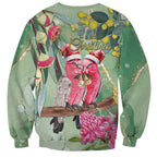 Australia Galah Birds Couple Christmas Sweatshirt Mint Glaze
