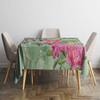 Australia Galah Birds Couple Christmas Tablecloth Mint Glaze