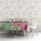 Australia Galah Birds Couple Christmas Tablecloth Mint Glaze