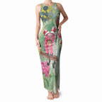 Australia Galah Birds Couple Christmas Tank Maxi Dress Mint Glaze