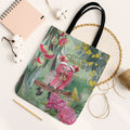 Australia Galah Birds Couple Christmas Tote Bag Mint Glaze