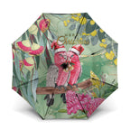 Australia Galah Birds Couple Christmas Umbrella Mint Glaze