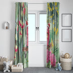 Australia Galah Birds Couple Christmas Window Curtain Mint Glaze