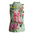Australia Galah Birds Couple Christmas Women Sleeveless Polo Shirt Mint Glaze