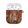Australia Christmas Indigenous AirPods Case Galah Bird on Eucalyptus