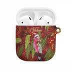 Australia Christmas Indigenous AirPods Case Galah Bird on Eucalyptus