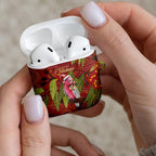 Australia Christmas Indigenous AirPods Case Galah Bird on Eucalyptus