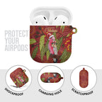 Australia Christmas Indigenous AirPods Case Galah Bird on Eucalyptus