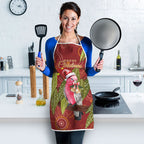 Australia Christmas Indigenous Apron Galah Bird on Eucalyptus