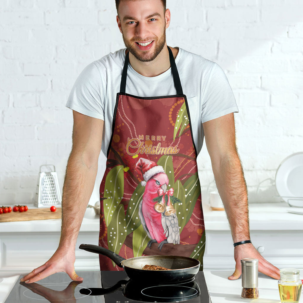 Australia Christmas Indigenous Apron Galah Bird on Eucalyptus