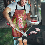 Australia Christmas Indigenous Apron Galah Bird on Eucalyptus