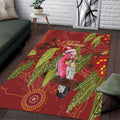 Australia Christmas Indigenous Area Rug Galah Bird on Eucalyptus